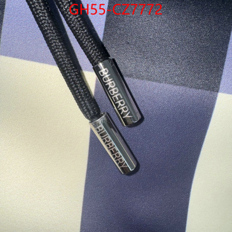 Clothing-Burberry the quality replica ID: CZ7772 $: 55USD
