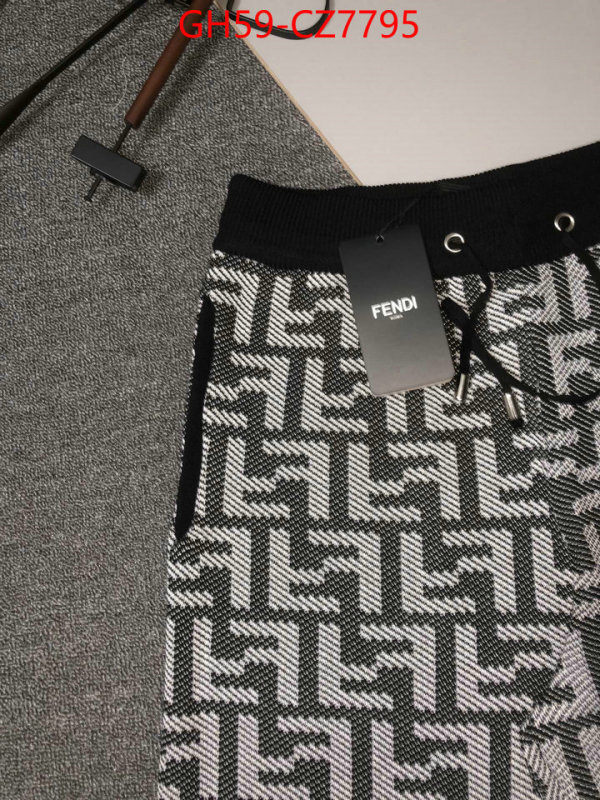 Clothing-Fendi shop ID: CZ7795 $: 59USD