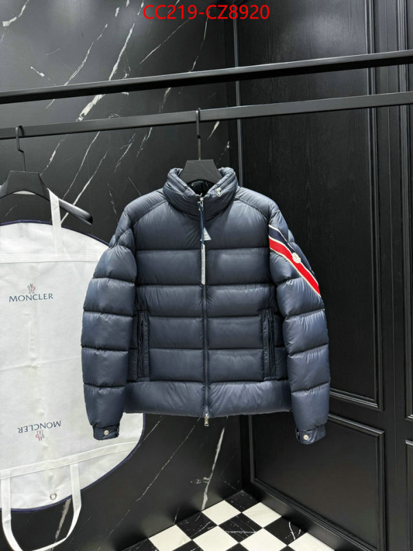 Down jacket Men-Moncler how can i find replica ID: CZ8920 $: 219USD