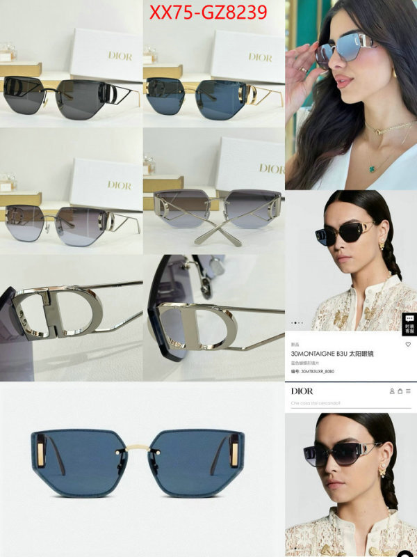 Glasses-Dior 1:1 replica wholesale ID: GZ8239 $: 75USD