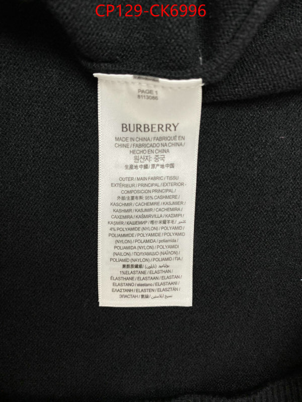 Clothing-Burberry ID: CK6996 $: 129USD