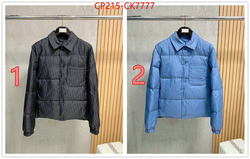 Down jacketMen-Dior buy best quality replica ID: CK7777 $: 215USD