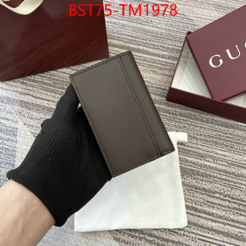 Gucci Bags(TOP)-Wallet- perfect ID: TM1978 $: 75USD,