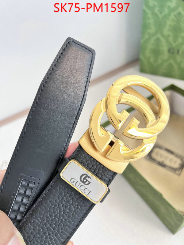 Belts-Gucci fake designer ID: PM1597 $: 75USD
