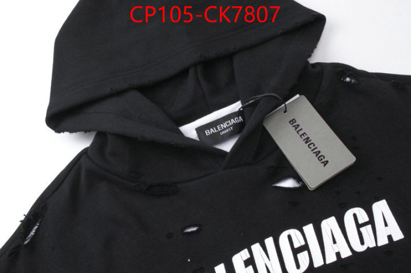 Clothing-Balenciaga 1:1 ID: CK7807 $: 105USD