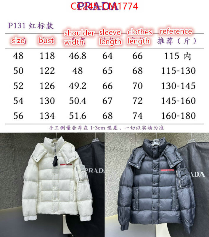 Down jacketMen-Prada from china 2024 ID: CM1774 $: 245USD