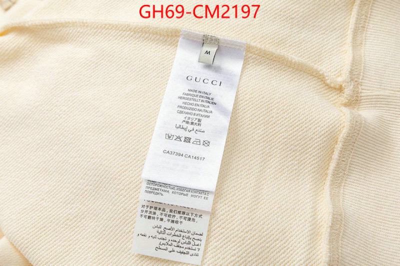 Clothing-Gucci aaaaa+ replica designer ID: CM2197 $: 69USD
