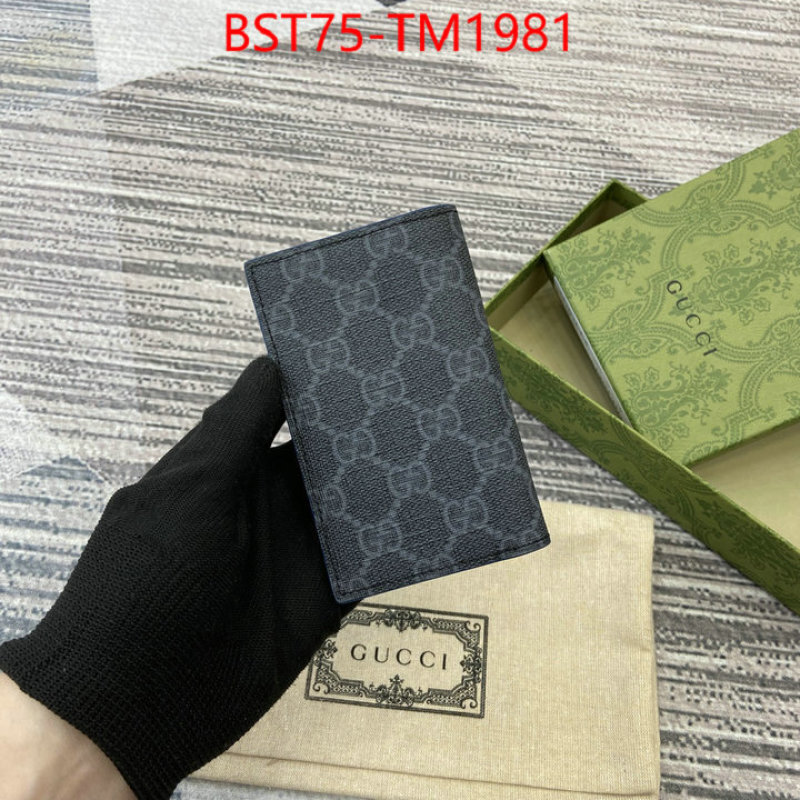 Gucci Bags(TOP)-Wallet- 2024 replica ID: TM1981 $: 75USD,