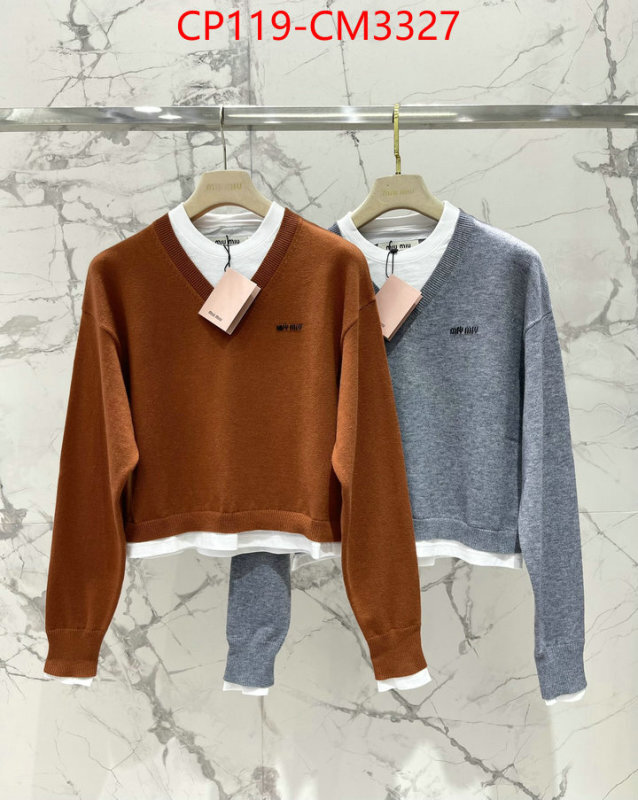 Clothing-MIU MIU outlet sale store ID: CM3327 $: 119USD-shoes yupoo Clothing-MIU MIU outlet sale store ID: CM3327 $: 119USD