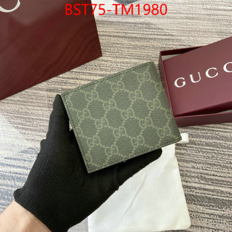 Gucci Bags(TOP)-Wallet- wholesale imitation designer replicas ID: TM1980 $: 75USD,