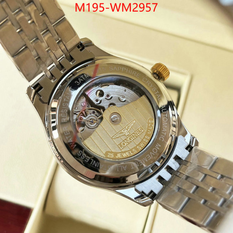 Watch(4A)-Longines buy high-quality fake ID: WM2957 $: 195USD-shoes yupoo Watch(4A)-Longines buy high-quality fake ID: WM2957 $: 195USD