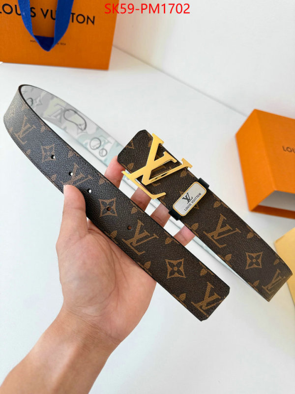Belts-LV best quality fake ID: PM1702 $: 59USD