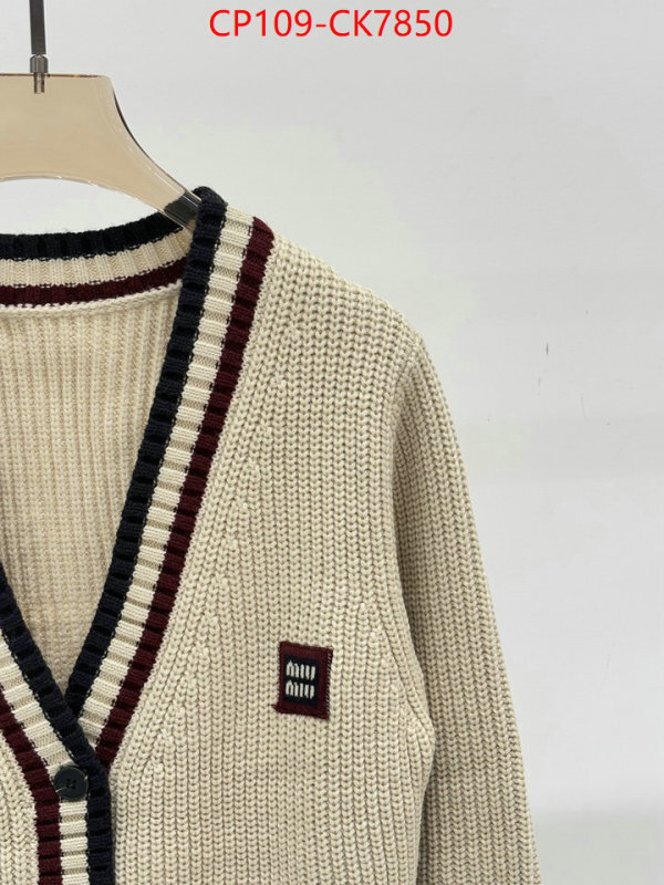 Clothing-MIU MIU buy aaaaa cheap ID: CK7850 $: 109USD