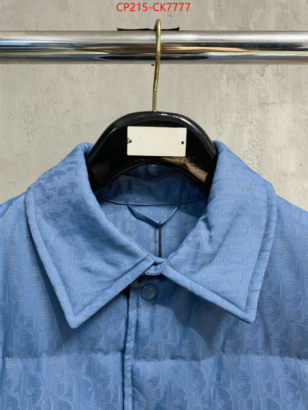 Down jacketMen-Dior buy best quality replica ID: CK7777 $: 215USD