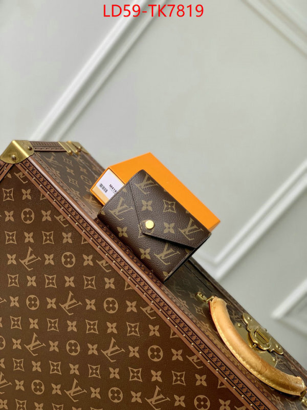 LV Bags(TOP)-Wallet luxury cheap ID: TK7819 $: 59USD,