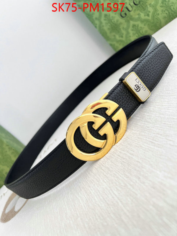 Belts-Gucci fake designer ID: PM1597 $: 75USD
