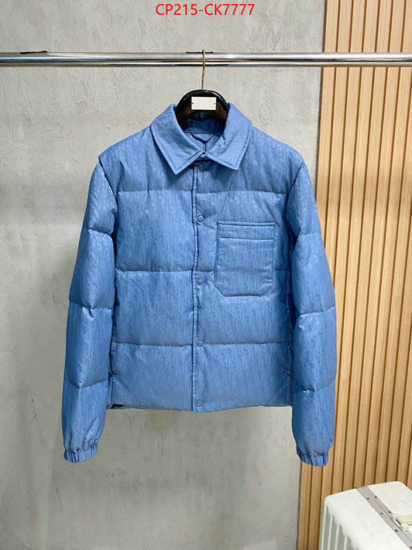 Down jacketMen-Dior buy best quality replica ID: CK7777 $: 215USD