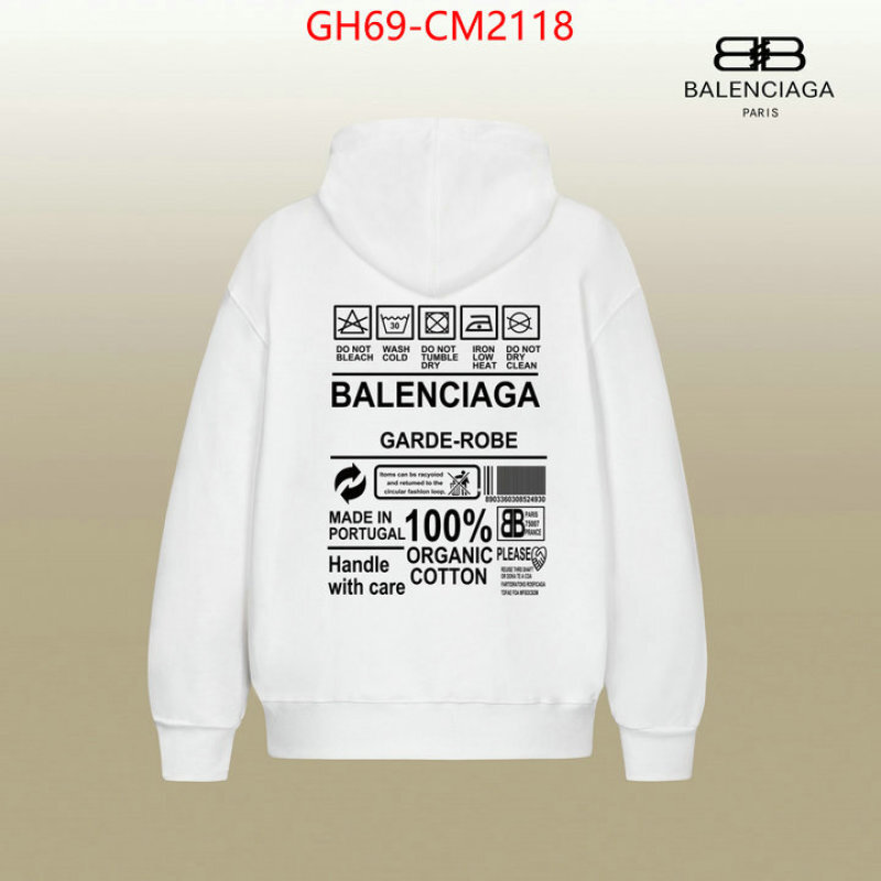 Clothing-Balenciaga aaaaa+ quality replica ID: CM2118 $: 69USD