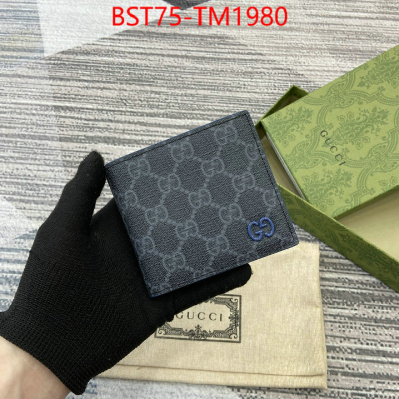 Gucci Bags(TOP)-Wallet- wholesale imitation designer replicas ID: TM1980 $: 75USD,