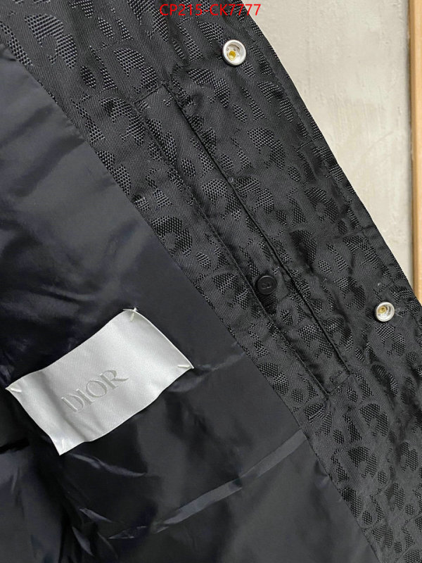 Down jacketMen-Dior buy best quality replica ID: CK7777 $: 215USD