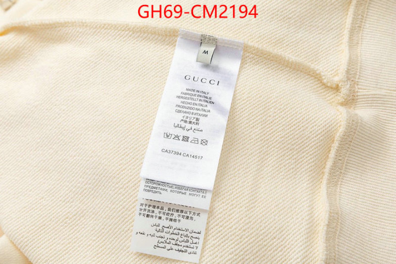 Clothing-Gucci top quality ID: CM2194 $: 69USD