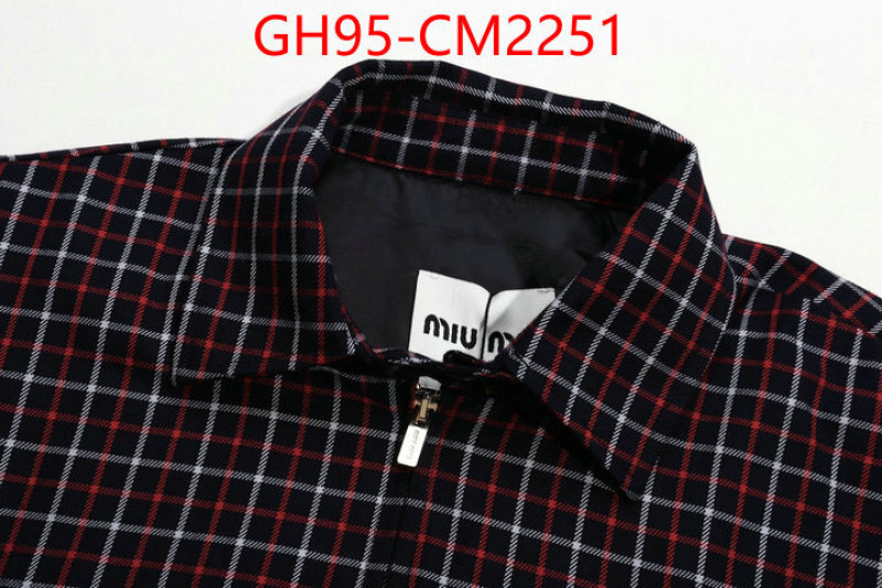 Clothing-MIU MIU aaaaa+ replica designer ID: CM2251 $: 95USD
