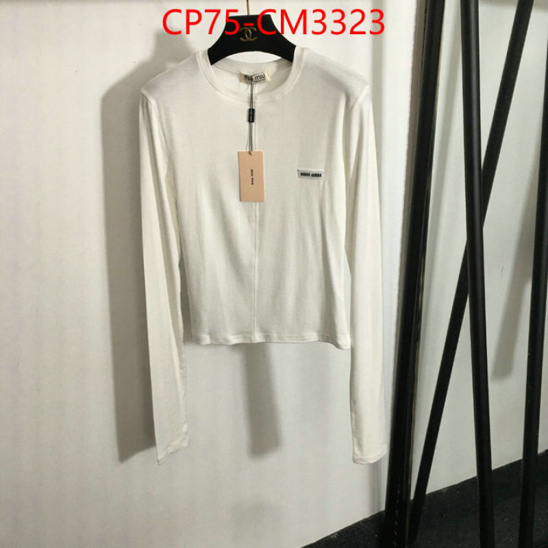 Clothing-MIU MIU cheap wholesale ID: CM3323 $: 75USD-shoes yupoo Clothing-MIU MIU cheap wholesale ID: CM3323 $: 75USD