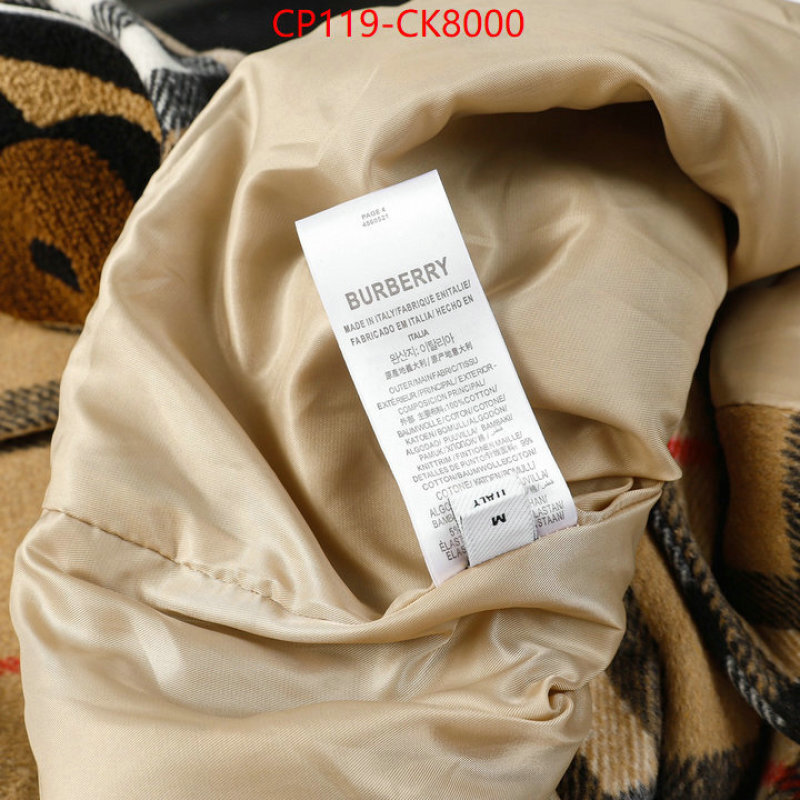 Clothing-Burberry 2024 aaaaa replica customize ID: CK8000 $: 119USD