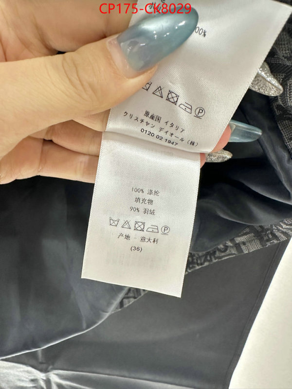 Down jacketMen-Dior knockoff highest quality ID: CK8029 $: 175USD