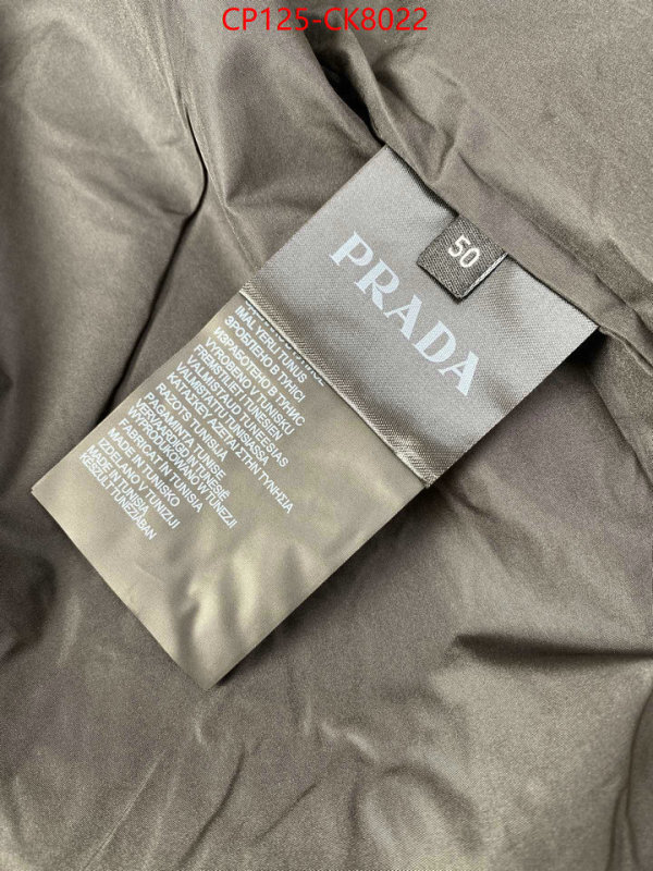 Clothing-Prada customize the best replica ID: CK8022 $: 125USD