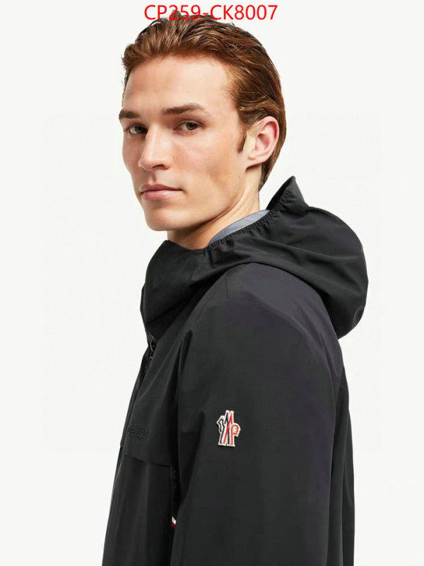 Down jacket Men-Moncler high quality 1:1 replica ID: CK8007 $: 259USD