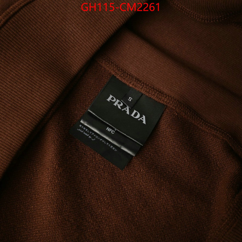 Clothing-Prada wholesale 2024 replica ID: CM2261 $: 115USD