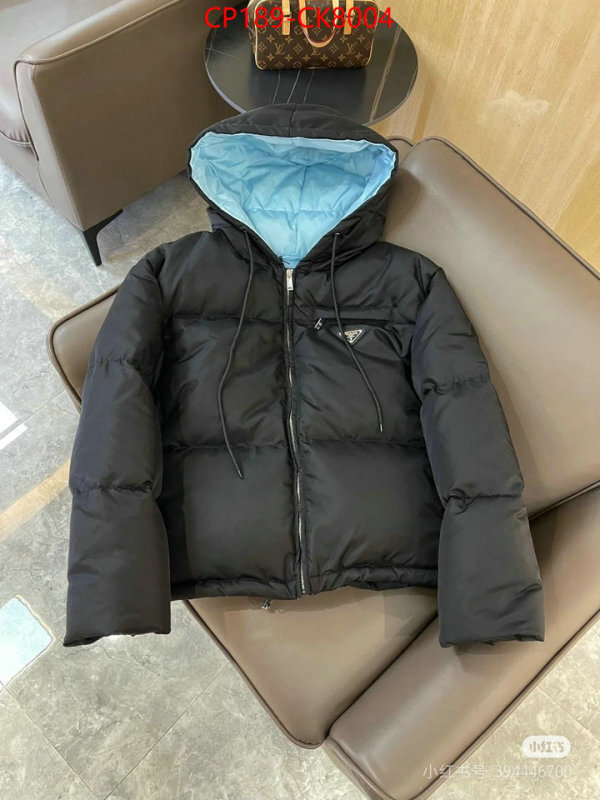 Down jacket Women-Prada what is a counter quality ID: CK8004 $: 189USD