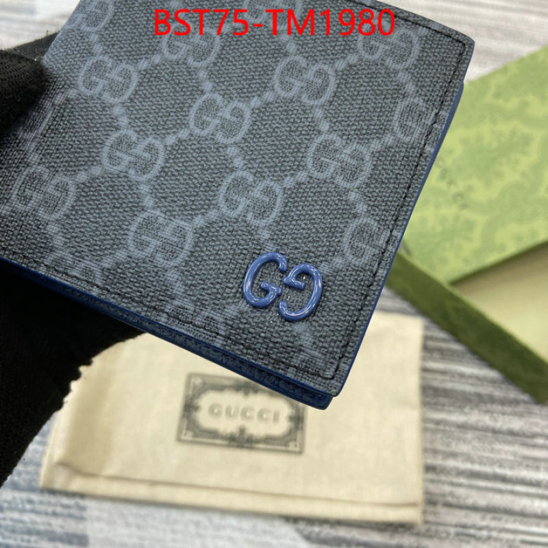 Gucci Bags(TOP)-Wallet- wholesale imitation designer replicas ID: TM1980 $: 75USD,