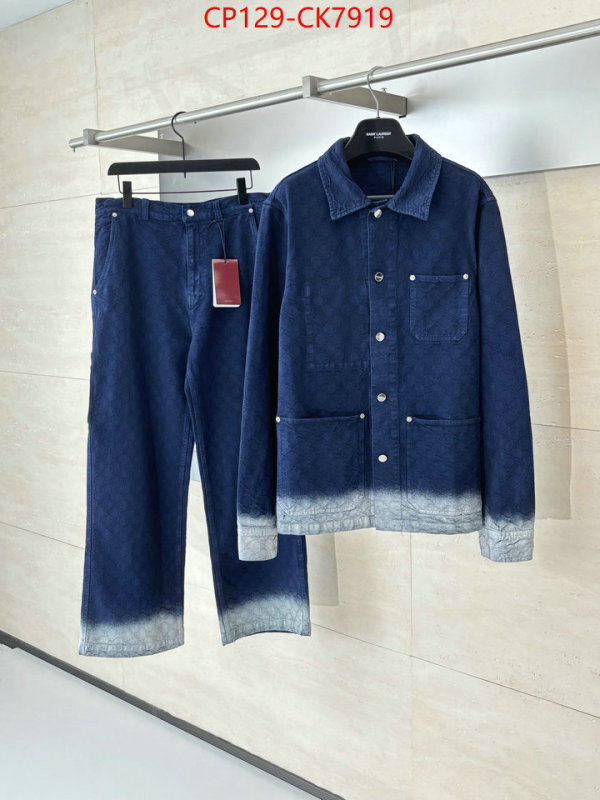 Clothing-Gucci designer 1:1 replica ID: CK7919 $: 129USD