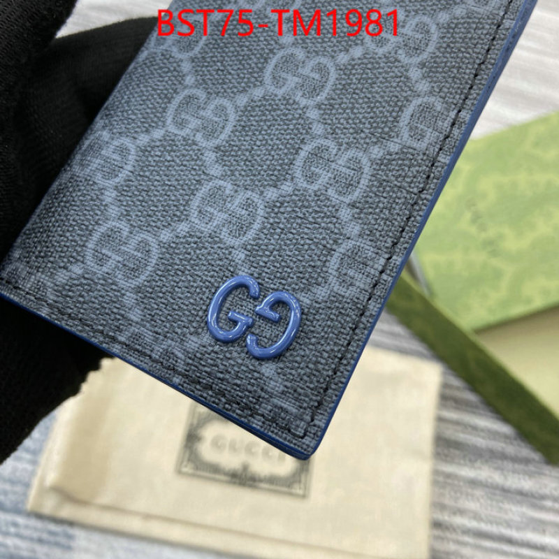 Gucci Bags(TOP)-Wallet- 2024 replica ID: TM1981 $: 75USD,