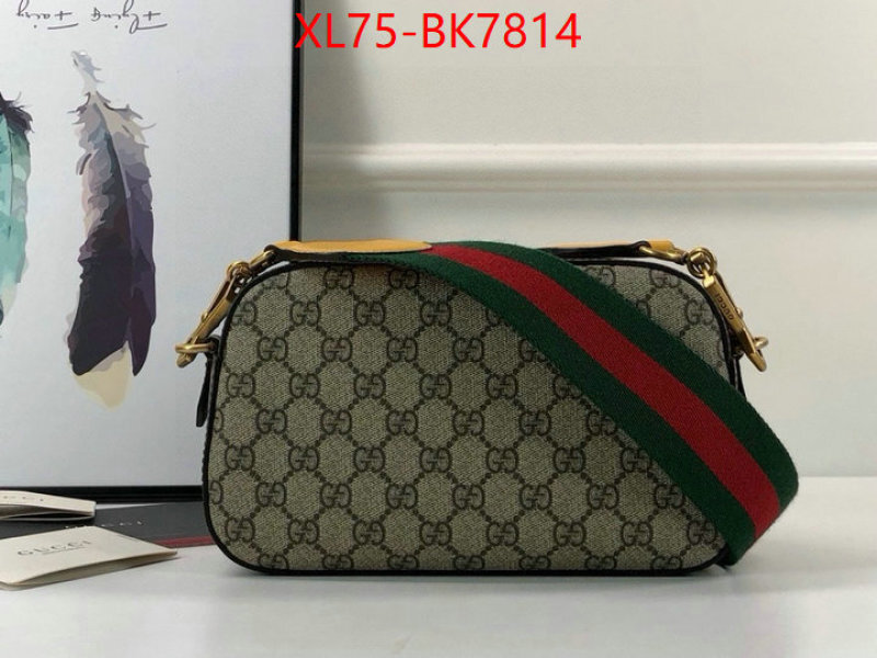 Gucci Bags(4A)-Crossbody- sell online luxury designer ID: BK7814 $: 75USD,