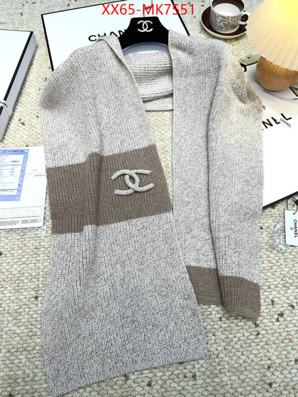 Scarf-Chanel wholesale replica shop ID: MK7551 $: 65USD