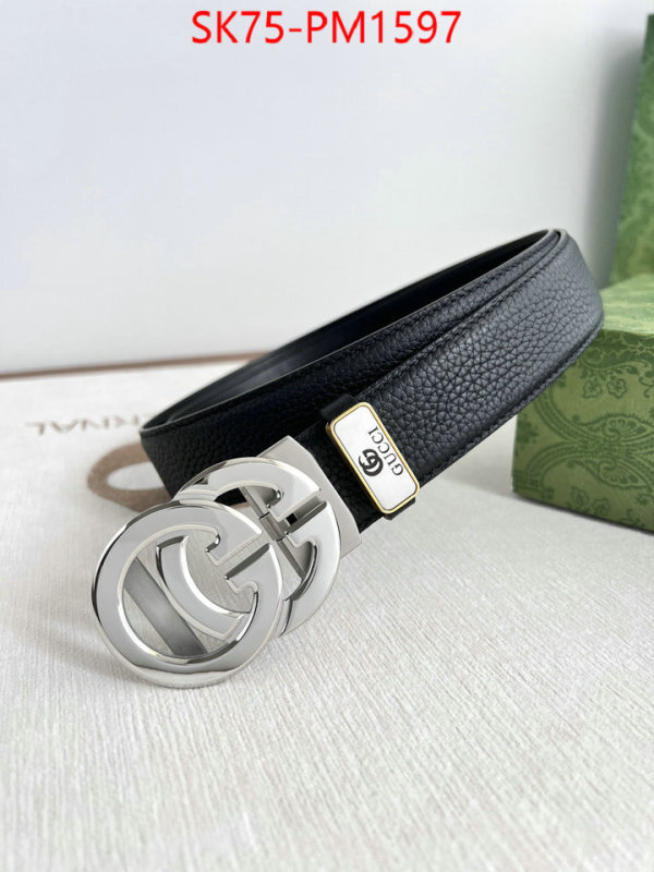 Belts-Gucci fake designer ID: PM1597 $: 75USD