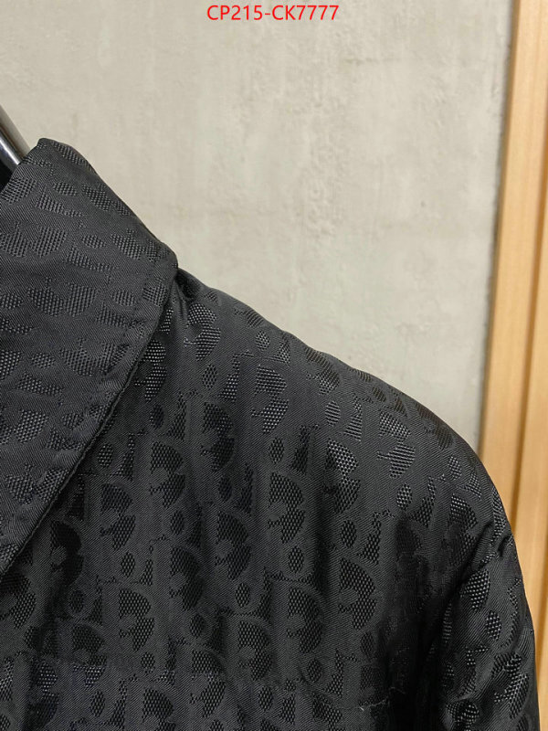 Down jacketMen-Dior buy best quality replica ID: CK7777 $: 215USD