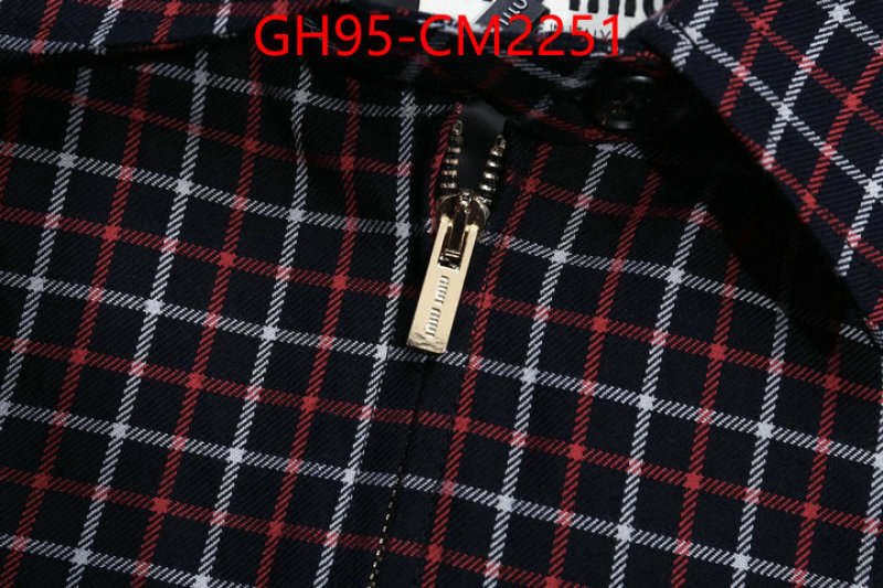 Clothing-MIU MIU aaaaa+ replica designer ID: CM2251 $: 95USD