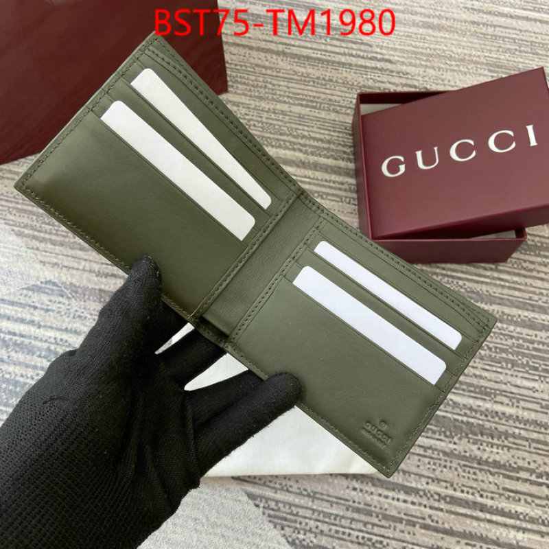 Gucci Bags(TOP)-Wallet- wholesale imitation designer replicas ID: TM1980 $: 75USD,