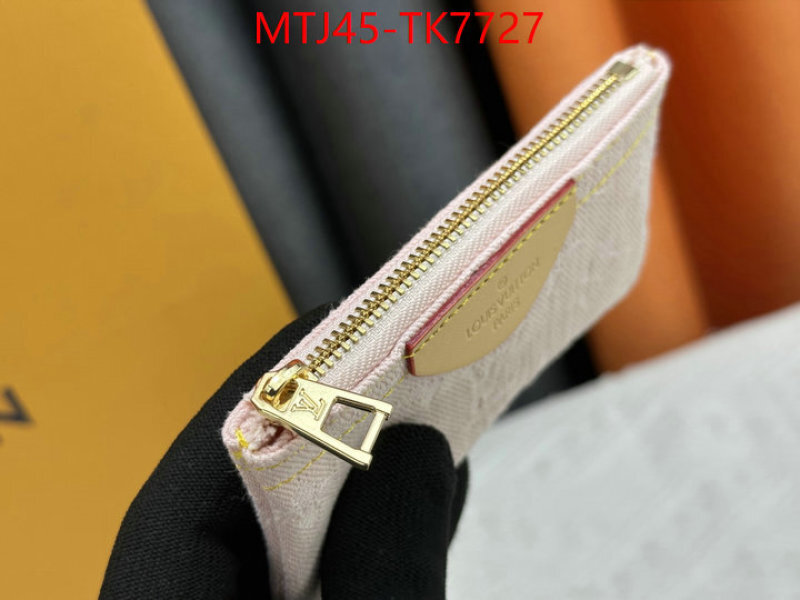 LV Bags(4A)-Wallet outlet sale store ID: TK7727 $: 45USD,