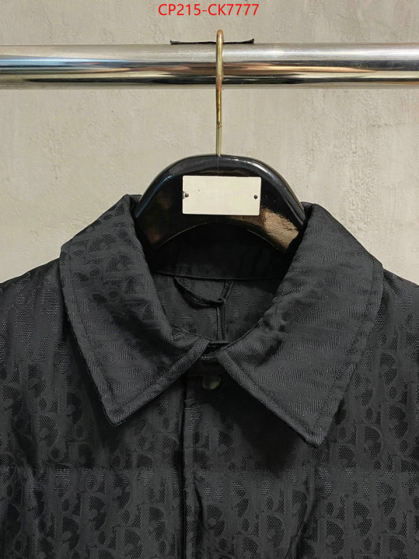 Down jacketMen-Dior buy best quality replica ID: CK7777 $: 215USD