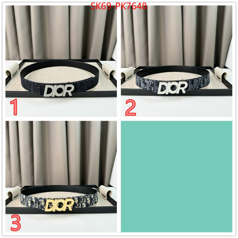 Belts-Dior the best affordable ID: PK7648 $: 69USD