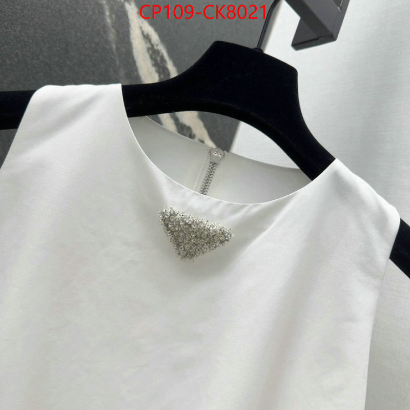 Clothing-Prada top fake designer ID: CK8021 $: 109USD
