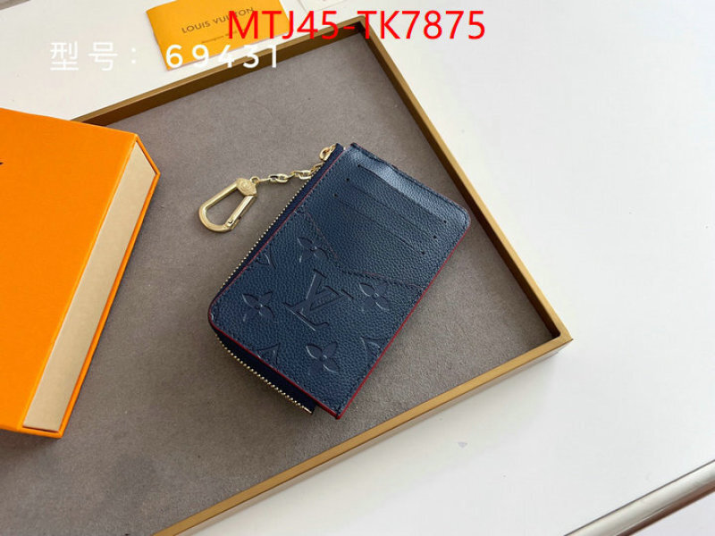 LV Bags(4A)-Wallet shop the best high quality ID: TK7875 $: 45USD,