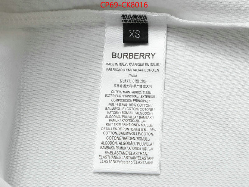 Clothing-Burberry luxury fake ID: CK8016 $: 69USD