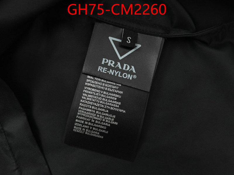 Clothing-Prada replica designer ID: CM2260 $: 75USD