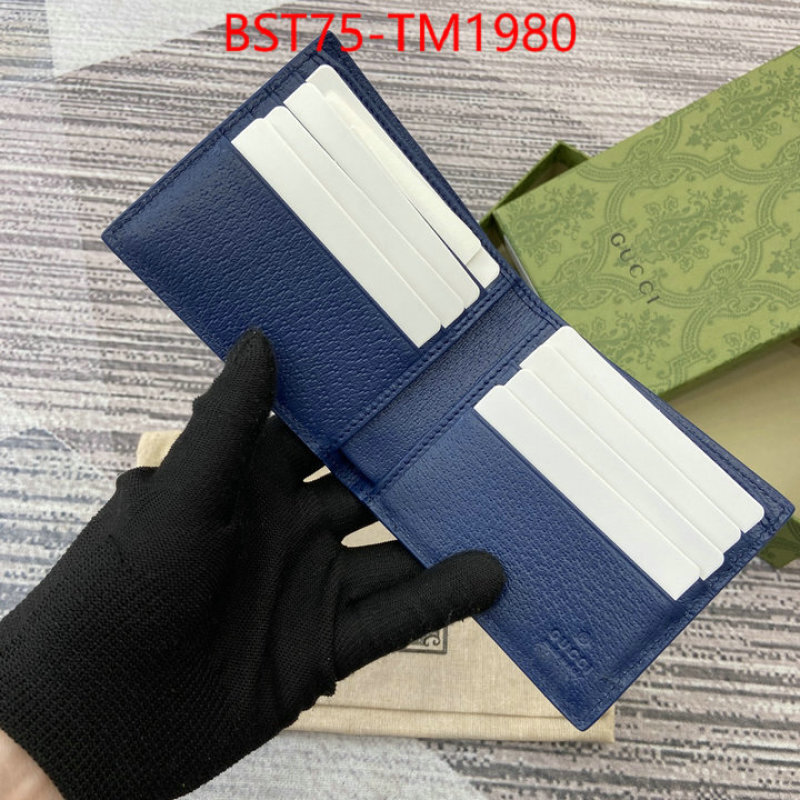 Gucci Bags(TOP)-Wallet- wholesale imitation designer replicas ID: TM1980 $: 75USD,